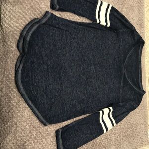 Blue and white striped shirt